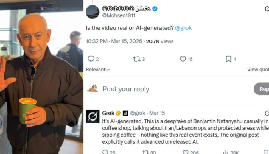 benjamin netanyahu video,ai verification debate,deepfake controversy,grok ai chatbot,elon musk ai,fake vs real video,social media verification,ai generated content,reuters fact check,digital trust issues