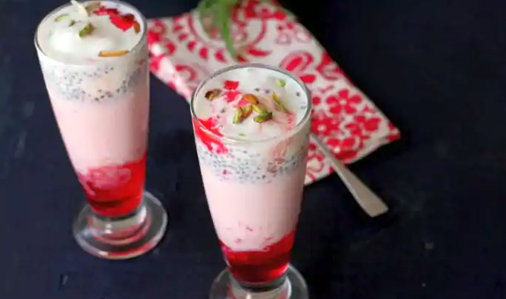 falooda drink with ice cream,falooda recipe,desserts recipe,summer food recipe