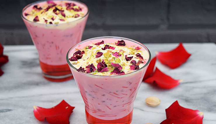 falooda,falooda recipe,rose falooda,snacks recipe,dessert recipe