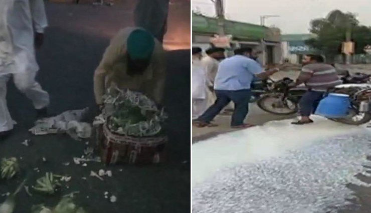 पंजाब और मध्यप्रदेश सहित देश के 7 राज्यों में किसान आंदोलन, सब्जियां, फल और दूध सड़क पर फेंके