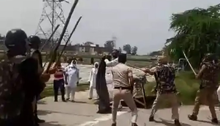 पुलिस ने सड़कें जाम कर रहे किसानों पर भांजी लाठियां,  कई प्रदर्शनकारियों के सिर फूटे 