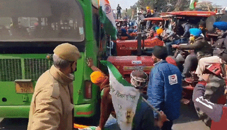 दिल्ली: किसानों की ट्रैक्टर रैली में हिंसा और उपद्रव होने के बाद कनॉट प्लेस बंद 