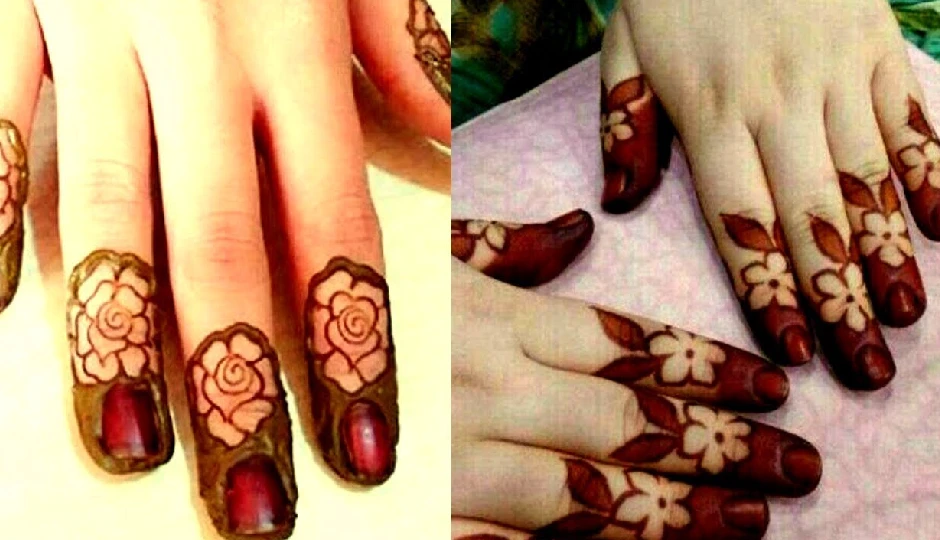 hartalika teej 2025 mehndi design,finger tip mehndi design,floral mehndi for fingers,leaf trail mehndi design,net pattern mehndi,ring style mehndi,arabic finger mehndi,trendy mehndi designs,stylish mehndi for teej,festive mehndi ideas