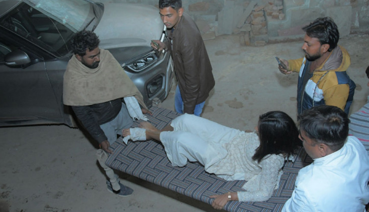 rajasthan,jalore,bus accident,high tension line,fire in bus