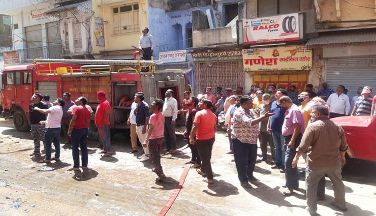 ब्यावर : आग के हवाले हुआ लोकल न्यूज चैनल का दफ्तर, 15 लाख का हुआ नुकसान