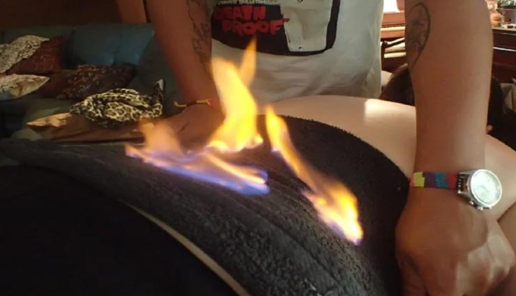 weird news,weird incident,weird therapy,fire therapy,china