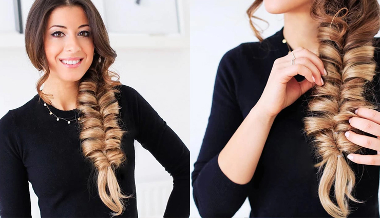 steps to get perfect fishtail braid at home,perfect fishtail braid,fishtail braid,ways for perfect fishtail braid,beauty tips,beauty hacks,hair care tips