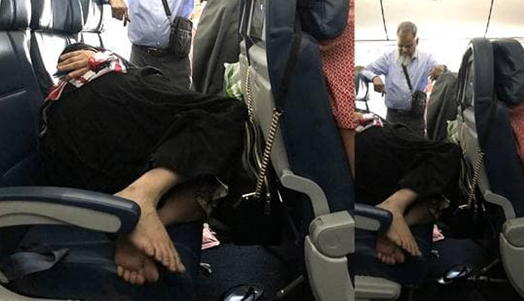 इस वजह से फ्लाइट में 6 घंटे खड़ा रहा शख्स, फोटो वायरल होने पर लोगों ने उठाए सवाल
