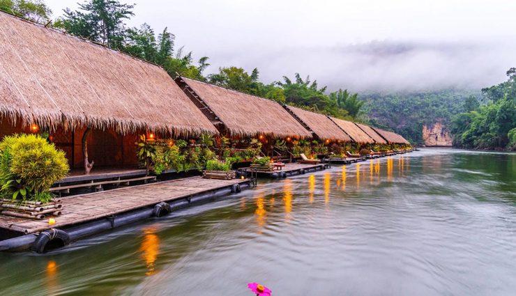 floating hotels,floating hotels in the world,ocean house in haida gwaii,canada,les cabanes des grands cepages in sorgues,france,river kwai jungle rafts in sai yok,thailand,rivers floating lodge on koh andet island,cambodia,gili lankanfushi in male,maldives,the good hotel in london,united kingdom