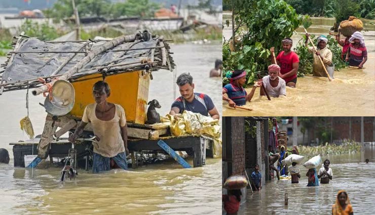 बिहार और असम में बाढ़ का कहर जारी, 170 की मौत, करीब 1.25 करोड़ लोग प्रभावित
