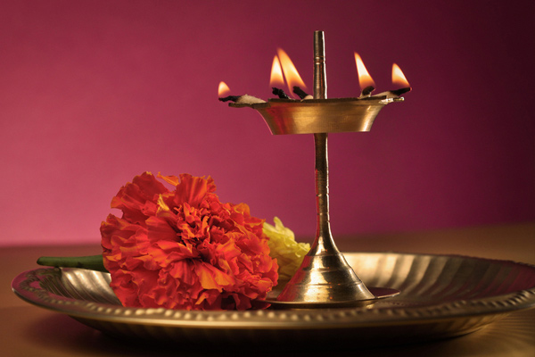 flower to god,offering flower to god