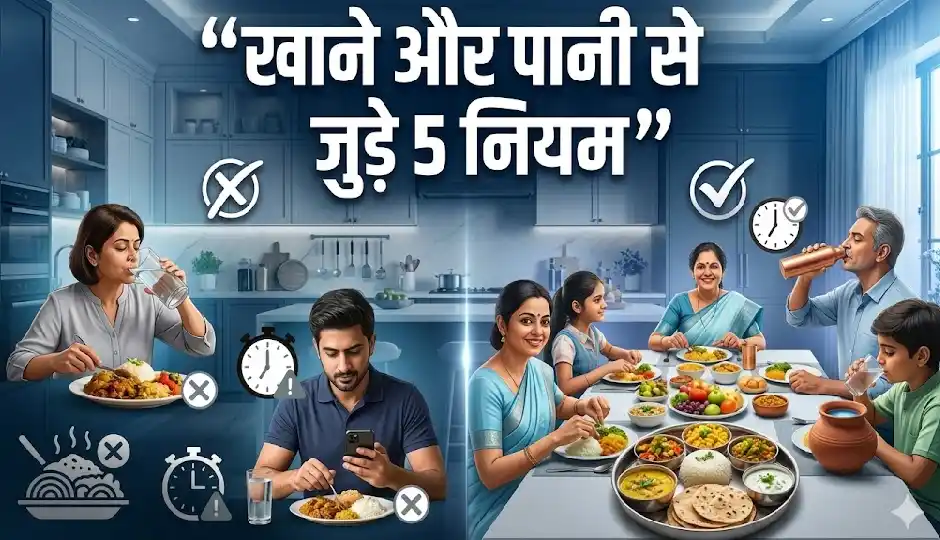 खाने और पानी से जुड़े ये 5 नियम अपना लिए तो बीमारियां रहेंगी दूर, डॉक्टर भी मानते हैं बेहद फायदेमंद