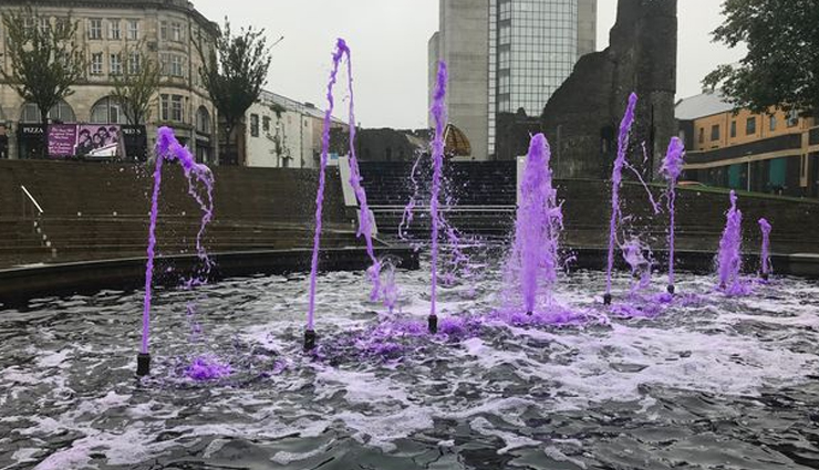 fascinating fountains,fountains around the world,big wild goose pagoda music fountain,xian city,china,fontana de trevi,rome,italy,charybdis fountain,seaham hall,sunderland,uk,la joute fountain,montreal,canada,castle square fountain,swansea,wales,mercury fountain,barcelona,spain