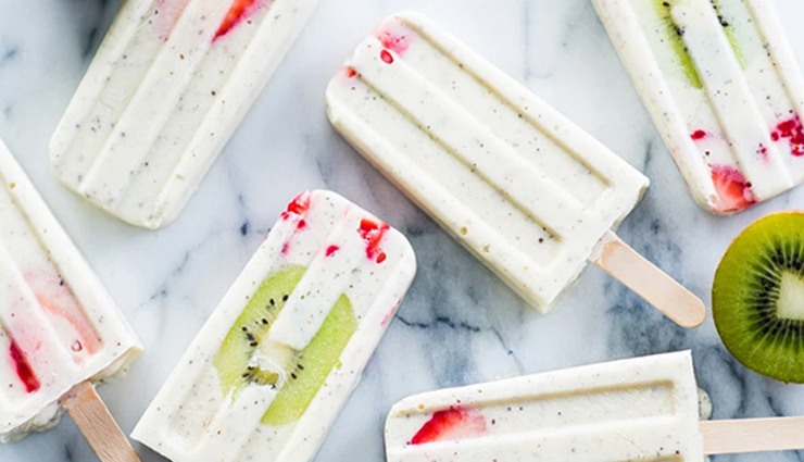 summer recipe,family fruit and yogurt popsicles,ice cream recipe