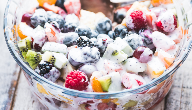 Recipe- Healthy To Eat Fruit Salad With Fresh Coconut Cashew Cream