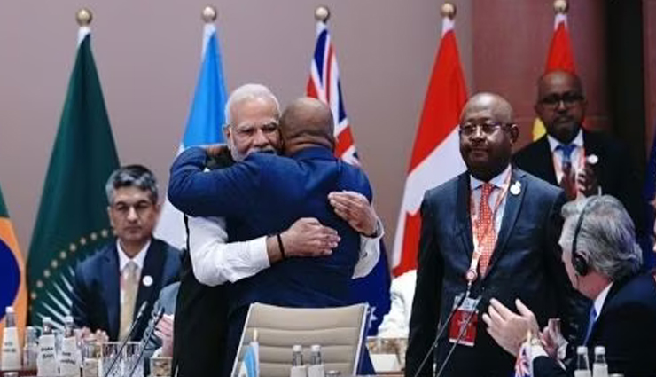 G-20 का सदस्य बना अफ्रीकन यूनियन, मोदी को लगाया गले