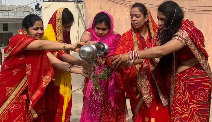 होली के साथ शुरू हुई 16 दिन तक चलने वाली गणगौर पूजा, तस्वीरें gangaur puja,holi,madhya pardesh,rajasthan,lord shiva