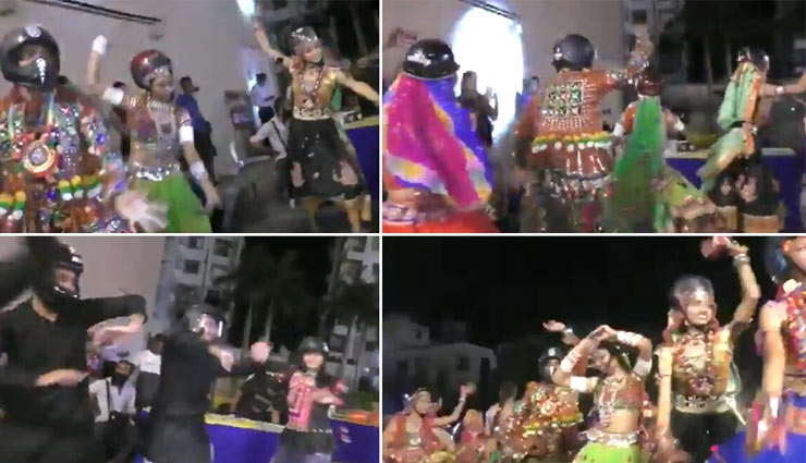 हेलमेट में गरबा डांस, वीडियो हुआ वायरल