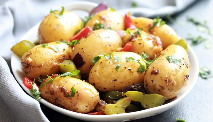 flavorful and helathy garlic herb instant pot potatoes,food,easy recipe