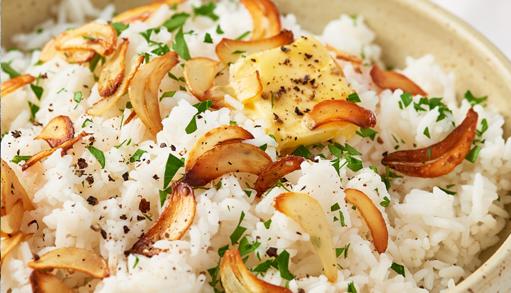 Recipe- Crispy and Delicious Garlic Butter Rice