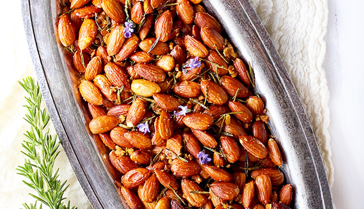 Recipe- Smoky Flavored Garlic Roasted Almonds
