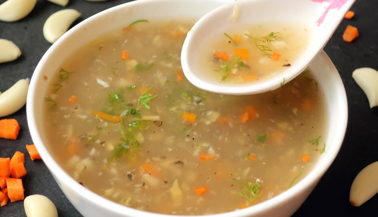 garlic vegetable soup recipe,recipe,recipe in hindi,special recipe