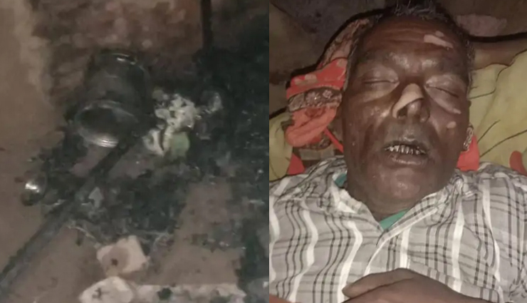 गैस सिलेंडर लीक होने से मजदूर के घर में लगी आग, 6 महीने की मासूम बच्ची जिंदा जली, पिता-पुत्र गंभीर रूप से झुलसे