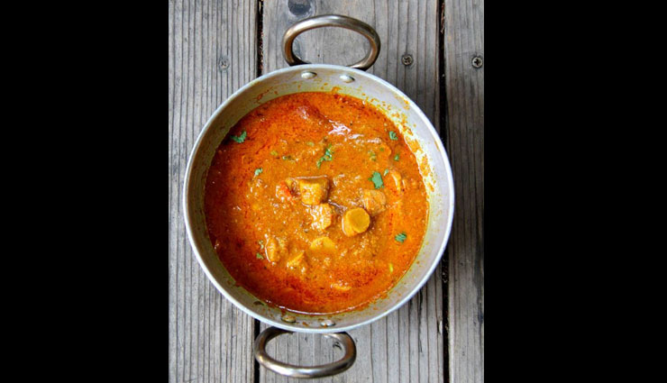 gatte ki sabzi,rajasthani dishes recipe,main course recipe