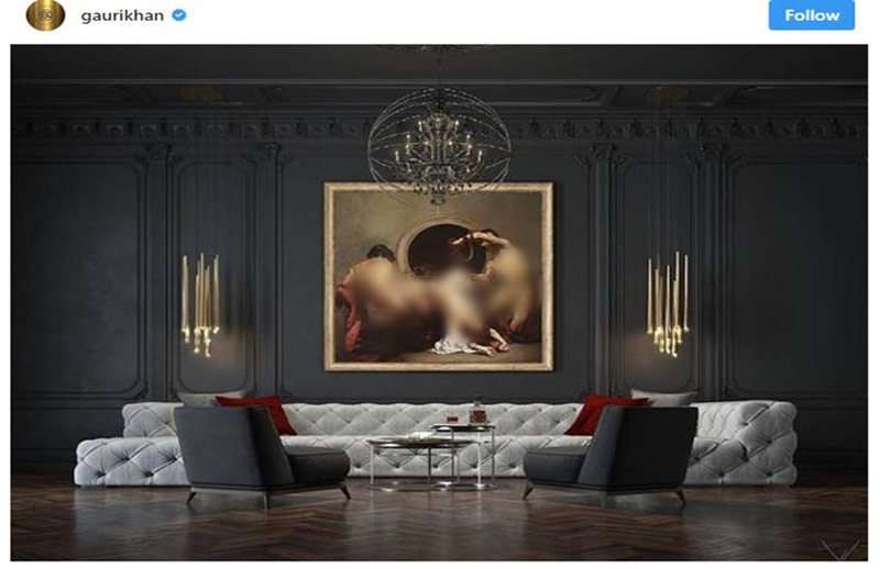 bollywood,shahrukh khan,gauri khan,nude painting