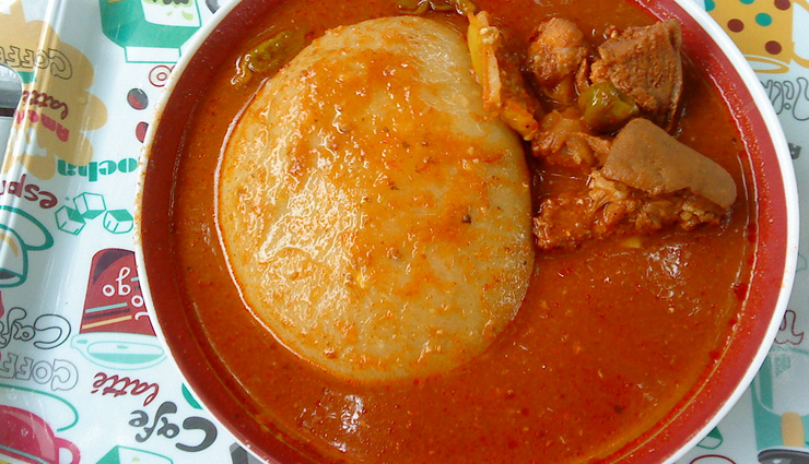 jollof rice,waakye,banku and tilapia,red-red,fufu and goat light soup,ghana cuisines,ghana,ghana dishes