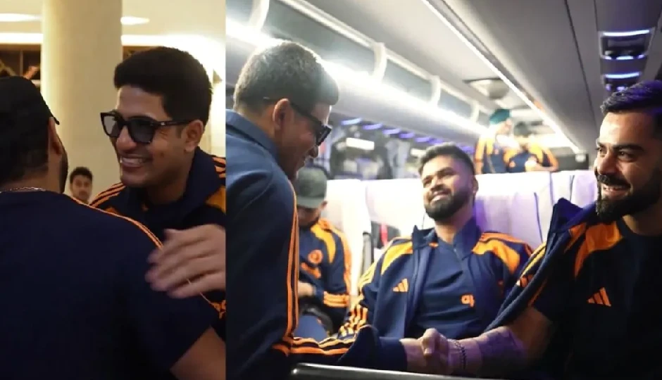 कप्तान बनने के बाद शुभमन गिल रोहित से पहली मुलाकात, कोहली ने किया दिल जीत लेने वाला वेलकम; देखें क्यूट वीडियो