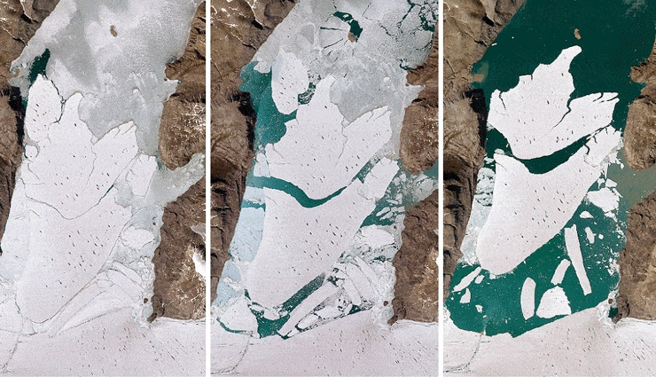 ग्लेशियरों पर दिख रहा ग्लोबल वार्मिंग का सबसे अधिक असर, टूटी चंडीगढ़ के बराबर बर्फ की चट्टान