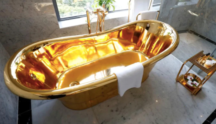 gold plated hotel,gold plated hotel in vietnam,dolce hanoi golden lake