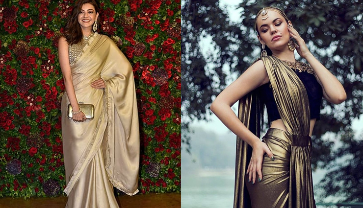 golden saree designs,fashion trends,fashion tips,golden saree for wedding season