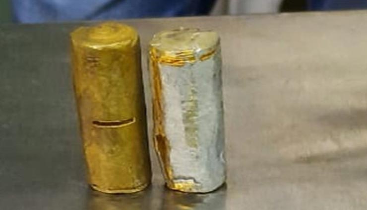 जयपुर एयरपोर्ट पर पकड़ा गया 16 लाख का सोना, छिपा रखा था रेडियो की बैटरी में