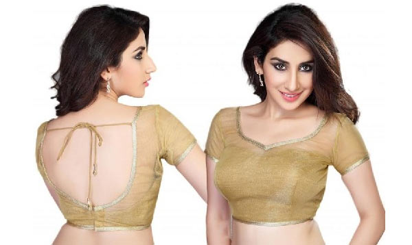trending golden blouse designs,golden blouse designs,fashion tips,trending blouse designs,latest fashion trends