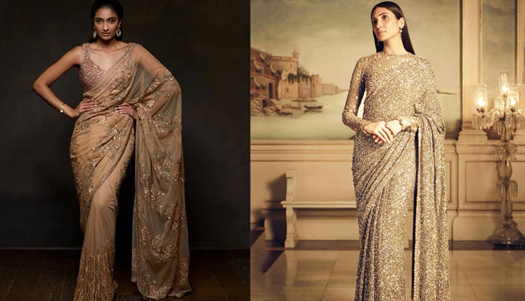 golden saree designs,fashion trends,fashion tips,golden saree for wedding season