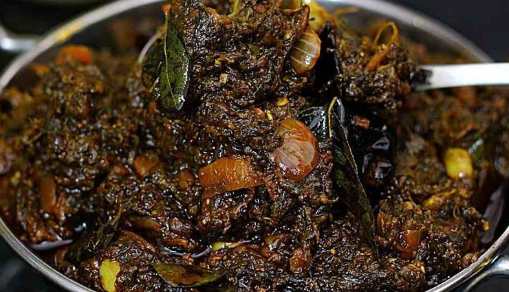 gongura pachadi,sorrel leaves chutney,south indian chutney recipe,tangy and spicy chutney,side dish for rice,side dish for roti,easy chutney recipe,indian chutney recipe,step by step recipe,gongura sorrel leaves recipe,vegetarian recipe,healthy recipe,tamarind pulp,jaggery sugar,mustard seeds,urad dal,hing asafoetida