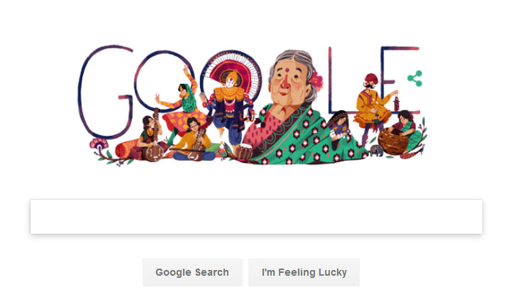 Google Honors 115th Birth Anniversary of Theatre Personality, Kamaladevi Chattopadhyay