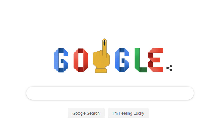 चौथे चरण की वोटिंग आज, लोकसभा चुनाव के रंग में रंगा गूगल, बनाया डूडल दीं महत्वपूर्ण जानकारियां