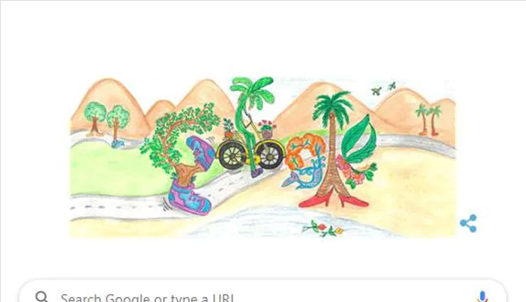 Children's Day: Google Doddle के लिए गुरुग्राम की 7 साल की बच्ची की बनाई तस्वीर, जानिए क्या है इसमें खास
