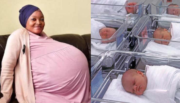 रिकॉर्ड तोड़ते हुए महिला ने दिया एक साथ 10 बच्‍चों को जन्‍म, प्राकृतिक तरीके से ही किया था गर्भधारण