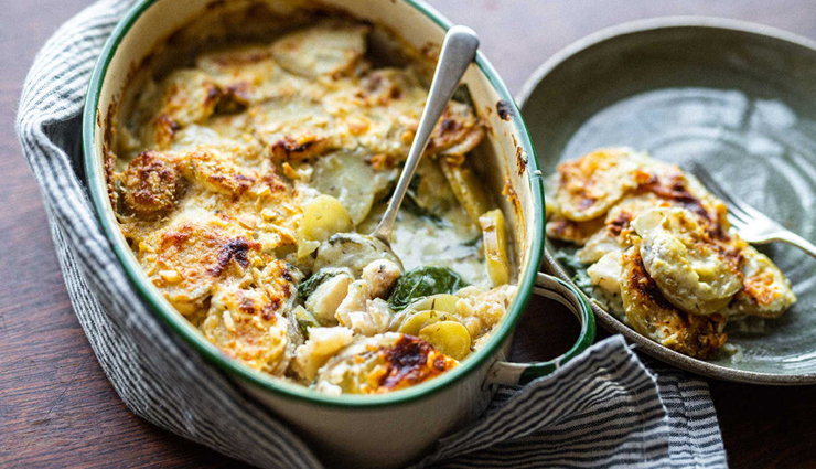 cheesy and creamy smoked haddock gratin,food,easy recipe