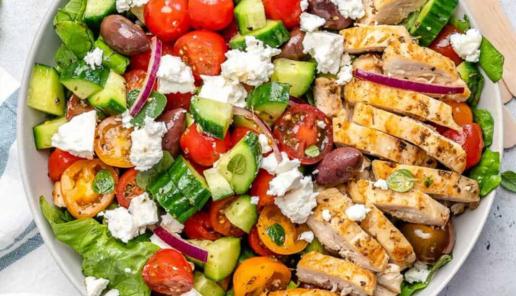 Recipe- Perfect for Lunch Greek Chicken Salad