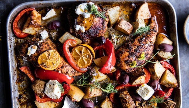 Recipe- Perfect For Dinner Greek Sheet Pan Chicken