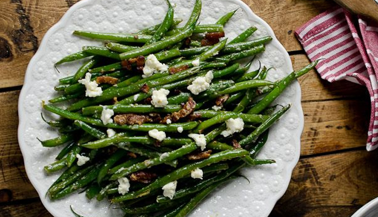 green beans with bacon and boursin,hunger struck,food,easy recipe