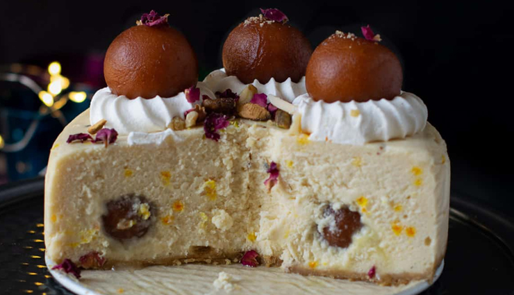 eggless gulab jamun cake,gulab jamun cake recipe,cake recipe,sweets recipe,dessert recipe