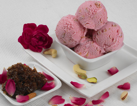 Gulkand Ice Cream