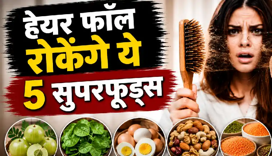 हेयर फॉल से हैं परेशान? डाइट में शामिल करें ये 5 सुपरफूड्स, बाल बनेंगे मजबूत, घने और चमकदार