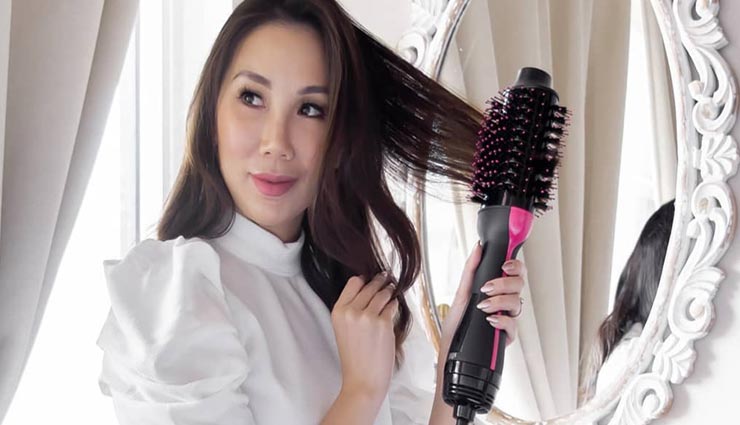 beauty tips,beauty tips in hindi,hair styling,round hair brush